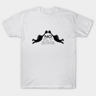 No Fly Zone Black T-Shirt